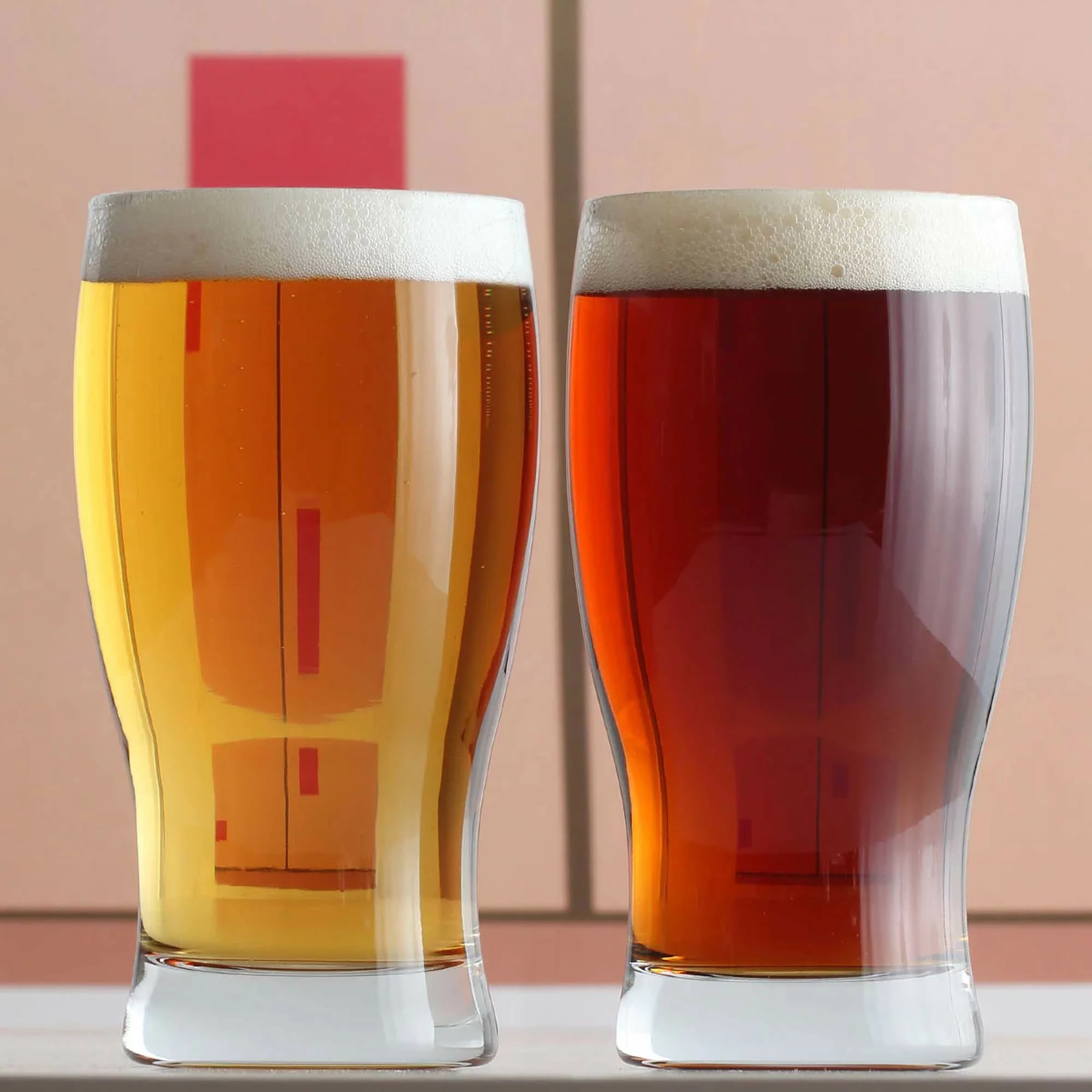 Gotë birre LAV Bristol 380 ml transparente, set 12 copë