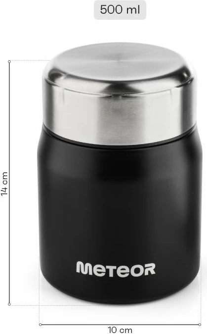Termus ushqimi Meteor, i zi [Madhësia: Standarde]