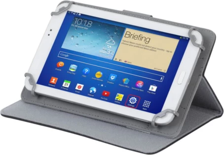 Mbështjellës për tablet RIVACASE 3012, deri 7\", PU lëkurë, i zi