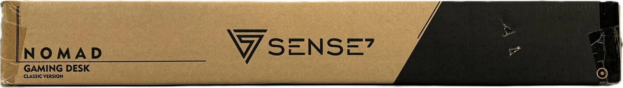 Tavolinë gaming SENSE7 Nomad Classic 100×50 cm, e zezë