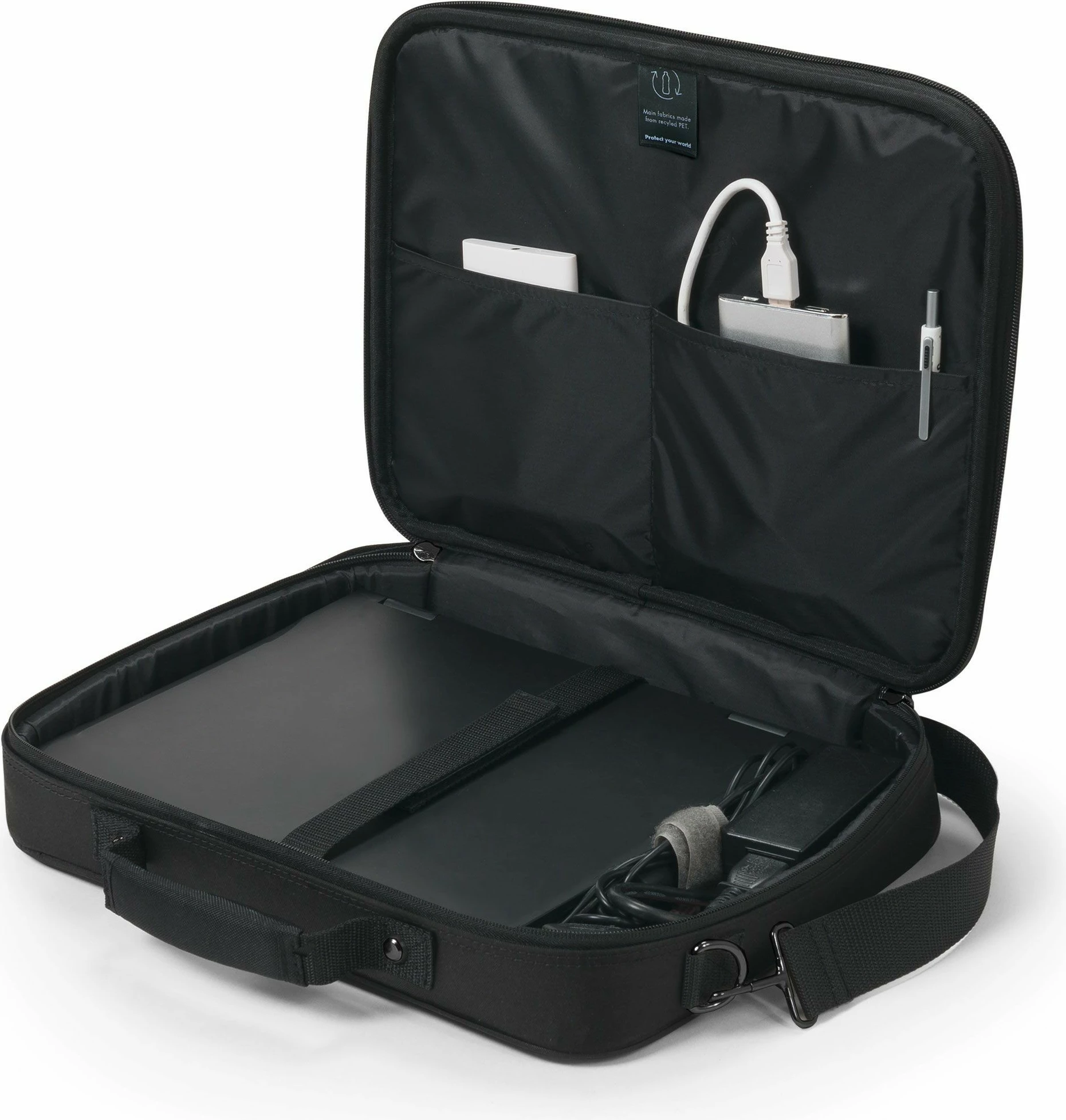 Çantë laptopi DICOTA Eco Multi BASE, 15.6", rrip shpatullash, e zezë