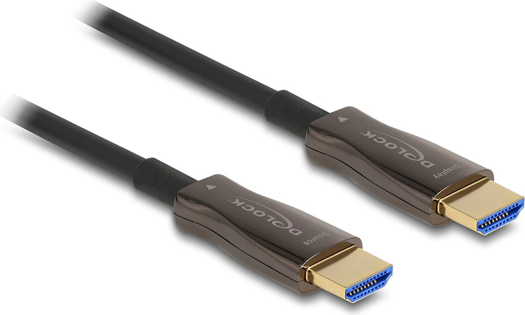 Kabllo HDMI DeLOCK Active Optical 10 m, 8K 60Hz, 48 Gbit/s, e zezë