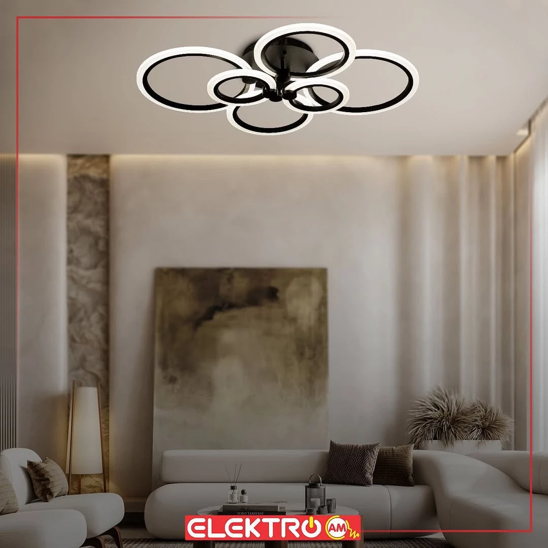 Abazhur LED tavani MX2374-2+2+2 BK