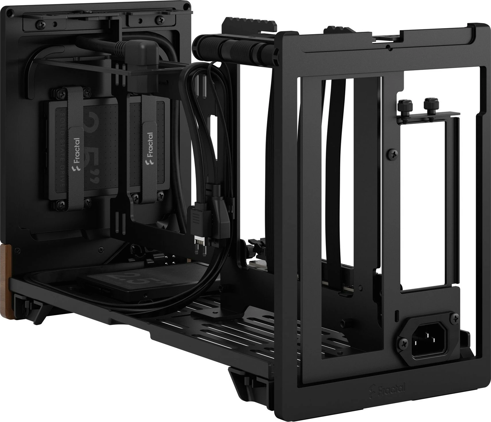 Kasë Fractal Design Terra, Mini-ITX, Alumini, Walnut, Graphite