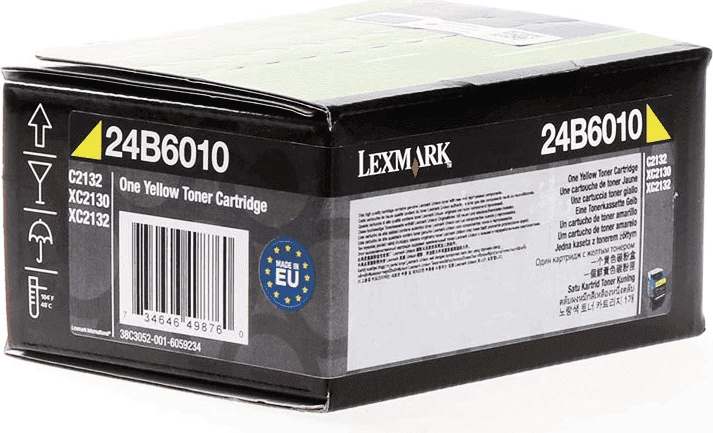 Toner Lexmark 24B6010, rendiment 3000 faqe, standard, e verdhë