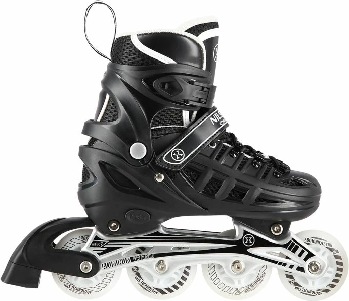 Rollera 4-në-1 Nils Extreme NH10905, të zeza LED, M (35-38)