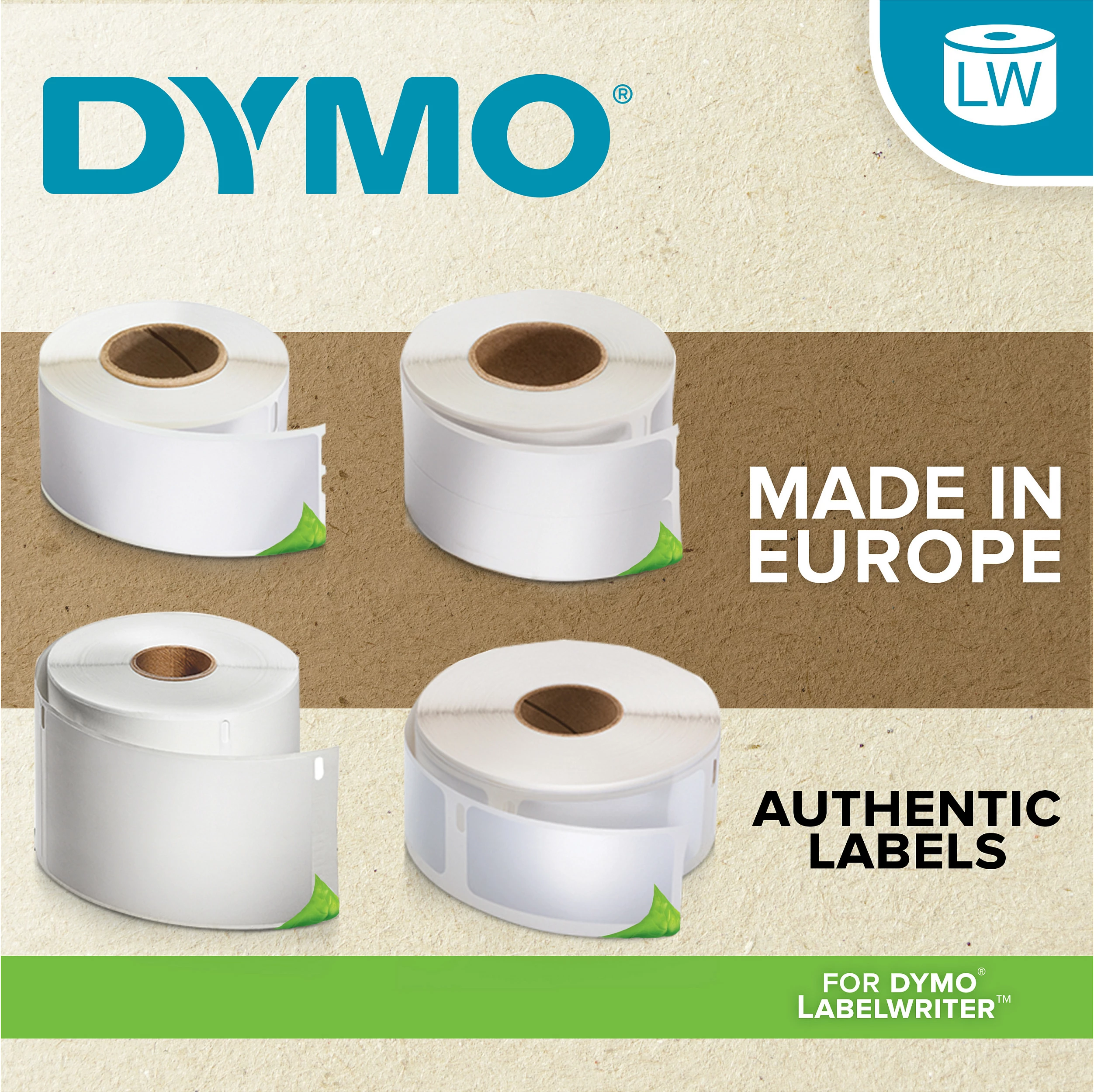 Etiketa për printer Dymo LabelWriter S0722560, 89 x 41 mm, 300 copë, të bardha