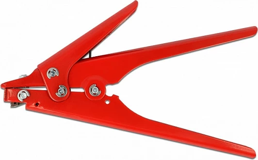 Pincë për lidhëse kabllosh DeLOCK, për lidhëse plastike, metal, e kuqe