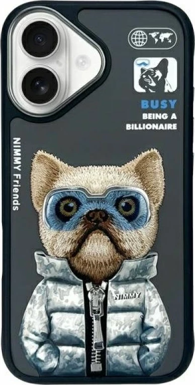 Kutia për iPhone Nimmy Cool&Cute 2.0 Dog, e zezë