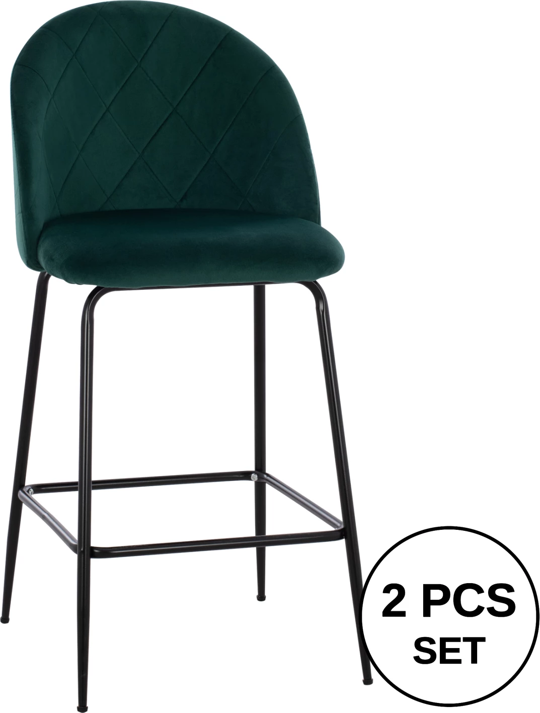 Karrige për bar mesatare, ngjyrë cypress, FH8732.13, 45x53x98 cm, set prej 2 copë