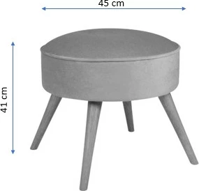 Puf Boyce, ngjyrë e kuqe qeramike, Atelier del Sofa
