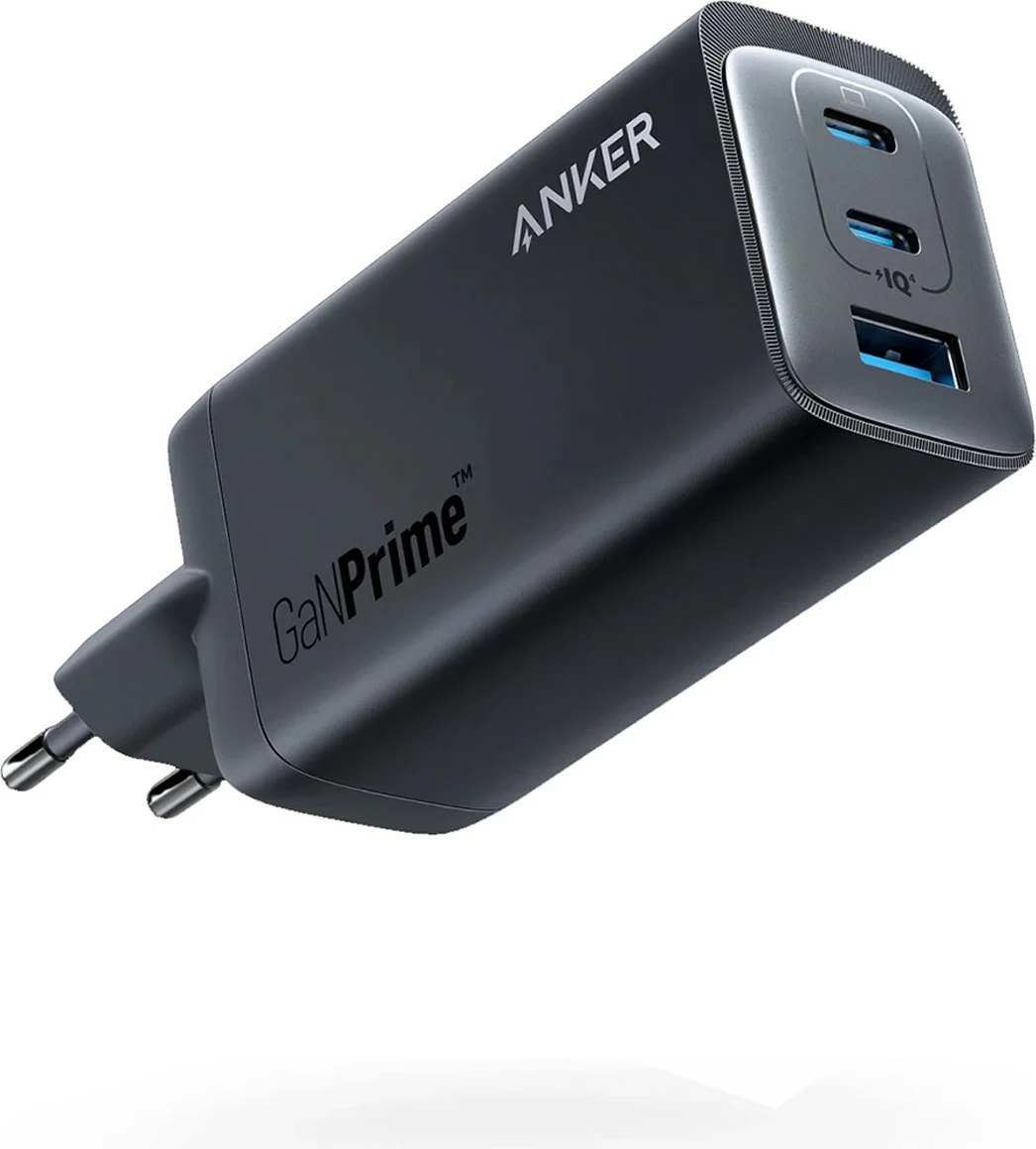 Karikues universal Anker 737, 120W, 3 porta, USB-C/USB-A, zi