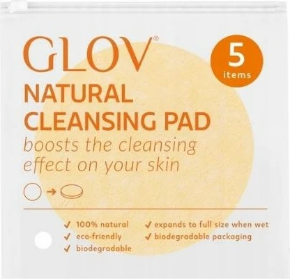 Pads për pastrim fytyre Glov Cellulose, për femra, 5 copë