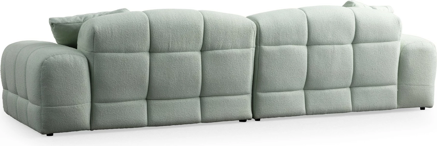 Divan treshe Pescara Lounge, ngjyrë jeshile e çelët, Atelier del Sofa