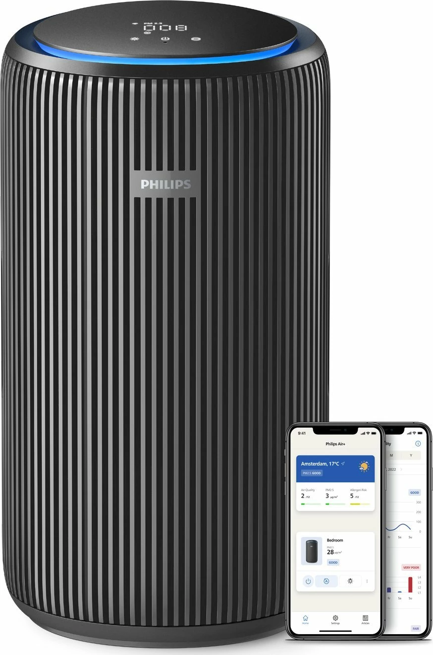 Pastrues ajri Philips AC4221/11 PureProtect 600 m³/h, HEPA NanoProtect, 156 m², kontroll me aplikacion, i zi