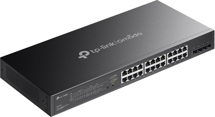 Switch TP-Link Omada 28-Port Gigabit Smart, 16-Port PoE+, Managed, L2/L2+, Gigabit Ethernet (10/100/1000), Rack mounting