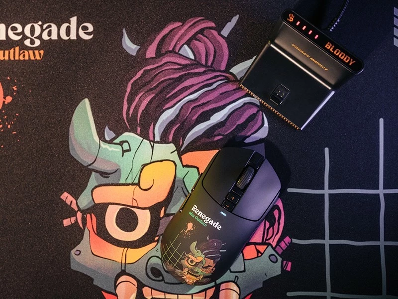 Maus A4-Tech Bloody R72 ULTRA DUO Renegade Midnight, wireless, RGB, i zi