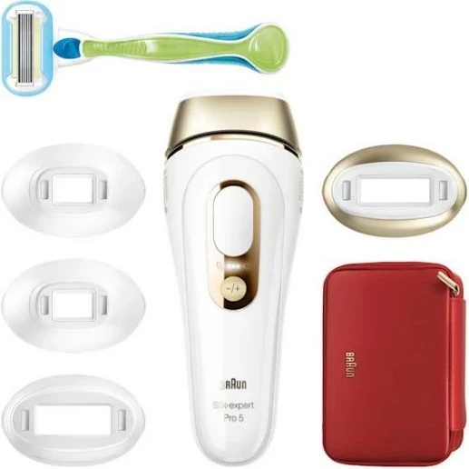 IPL Braun Silk-expert Pro 5 PL5382, 400000 impulse, 10 nivele, bardhë-ari