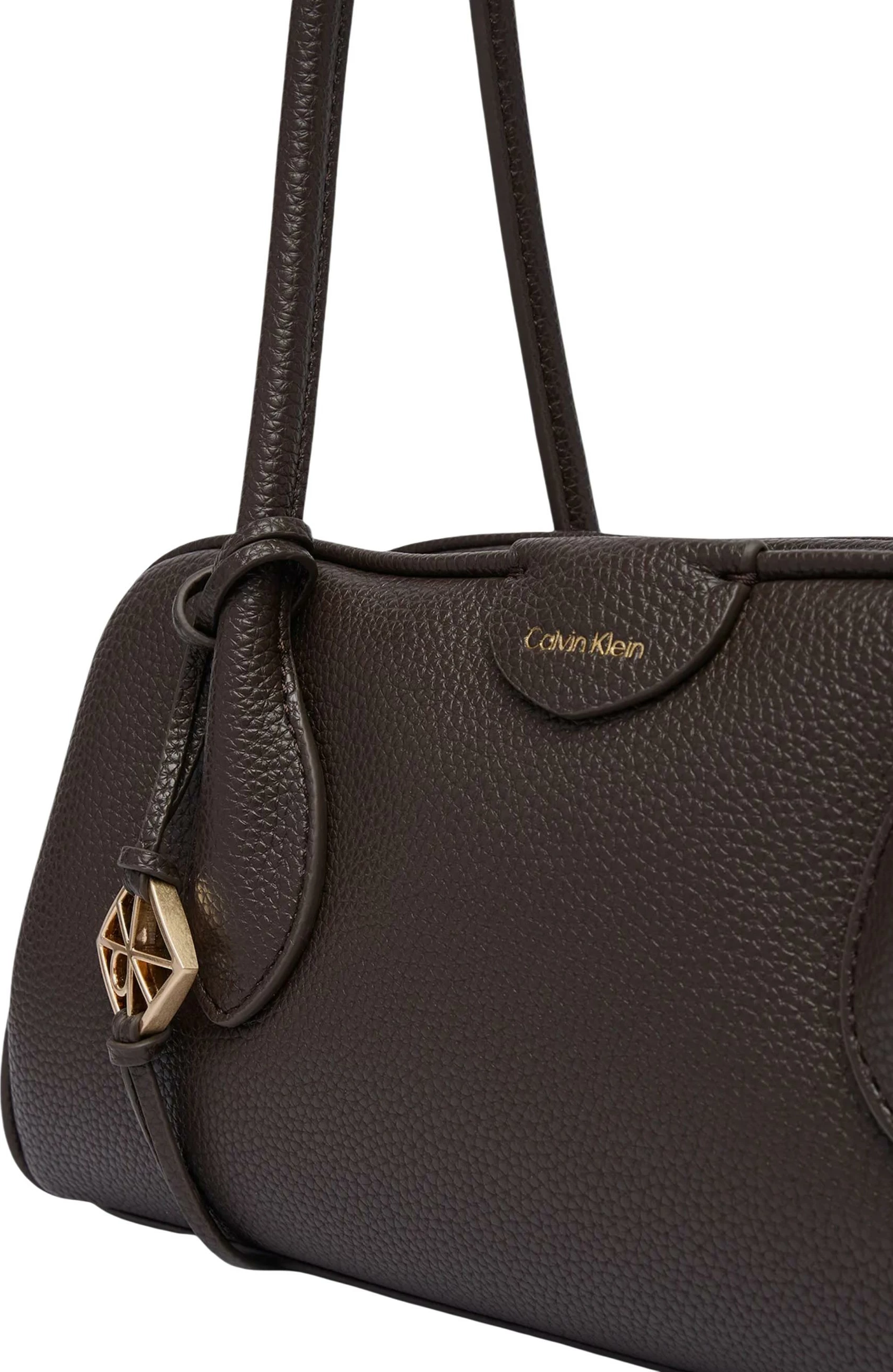 Çantë supi për femra Calvin Klein Emblem Trio Pebble LV04F3743G, kafe e errët