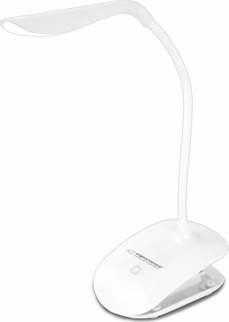 Lampë tavoline LED Esperanza Deneb ELD104W 3W USB me kapëse, e bardhë