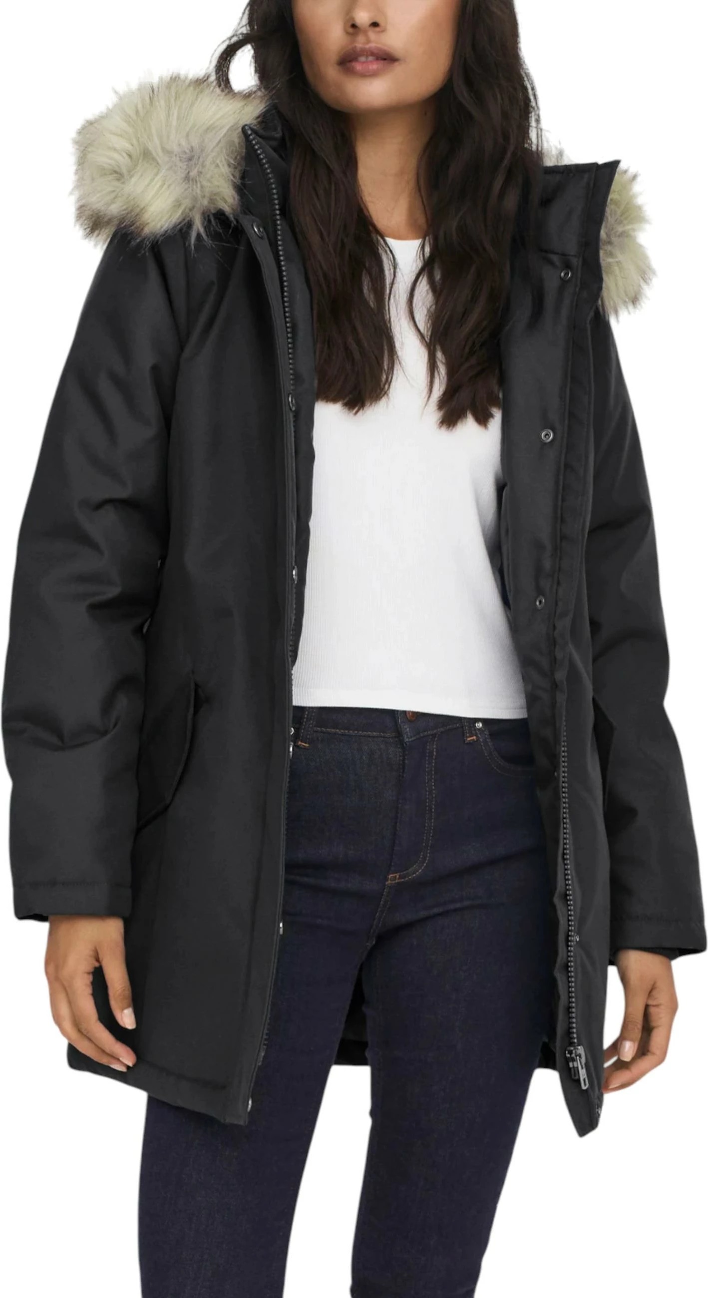 Parka për femra Only ONLNEWKATY 15300633, e zezë