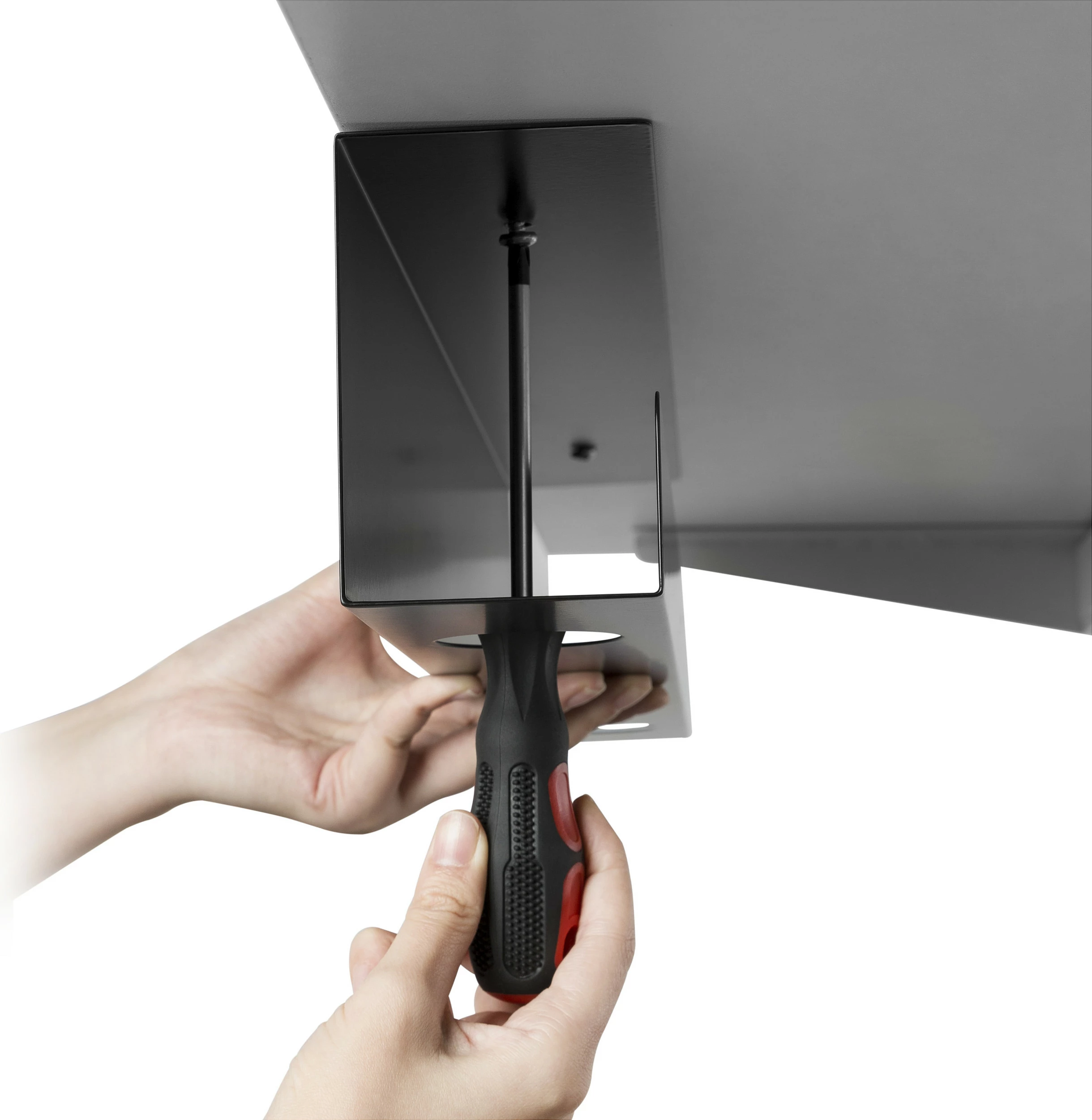 Organizues kabllosh EQUIP, tabakë kabllosh për tavolinë, 600 mm, e zezë