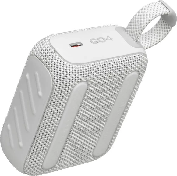 Altoparlant portativ Bluetooth JBL GO 4, IP67, 5 orë, bardhë