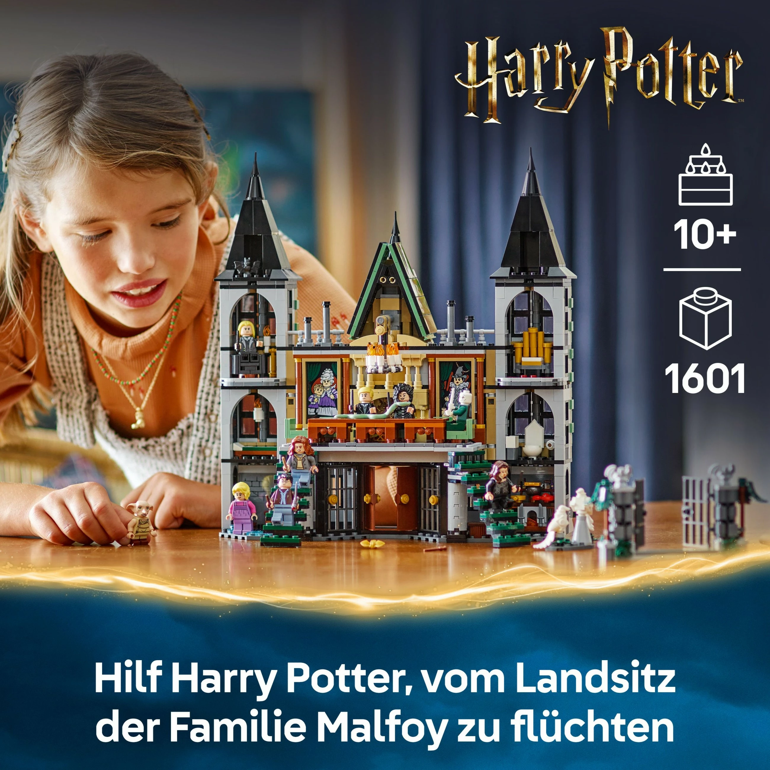 Set ndërtimi LEGO Harry Potter Landsitz der Familie Malfoy 76453, shumëngjyrësh