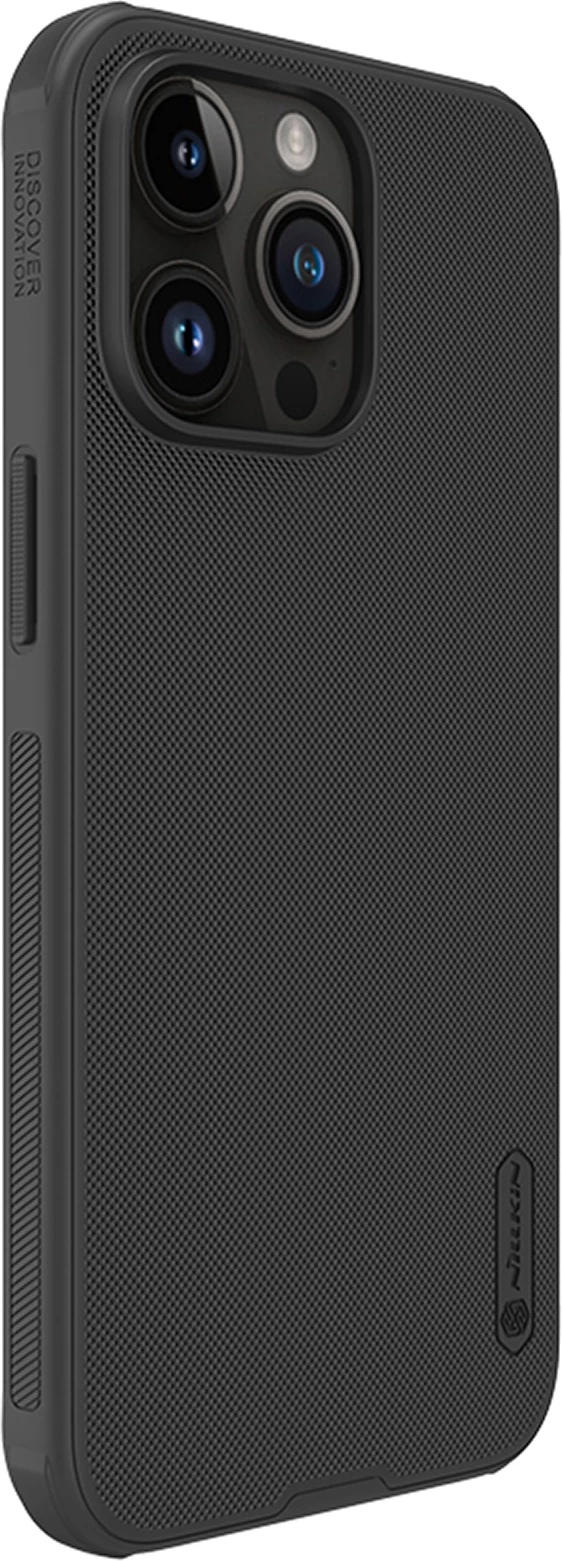 Mbështjellës Nillkin Super Frosted Shield Pro për iPhone 15 Pro Max, i zi