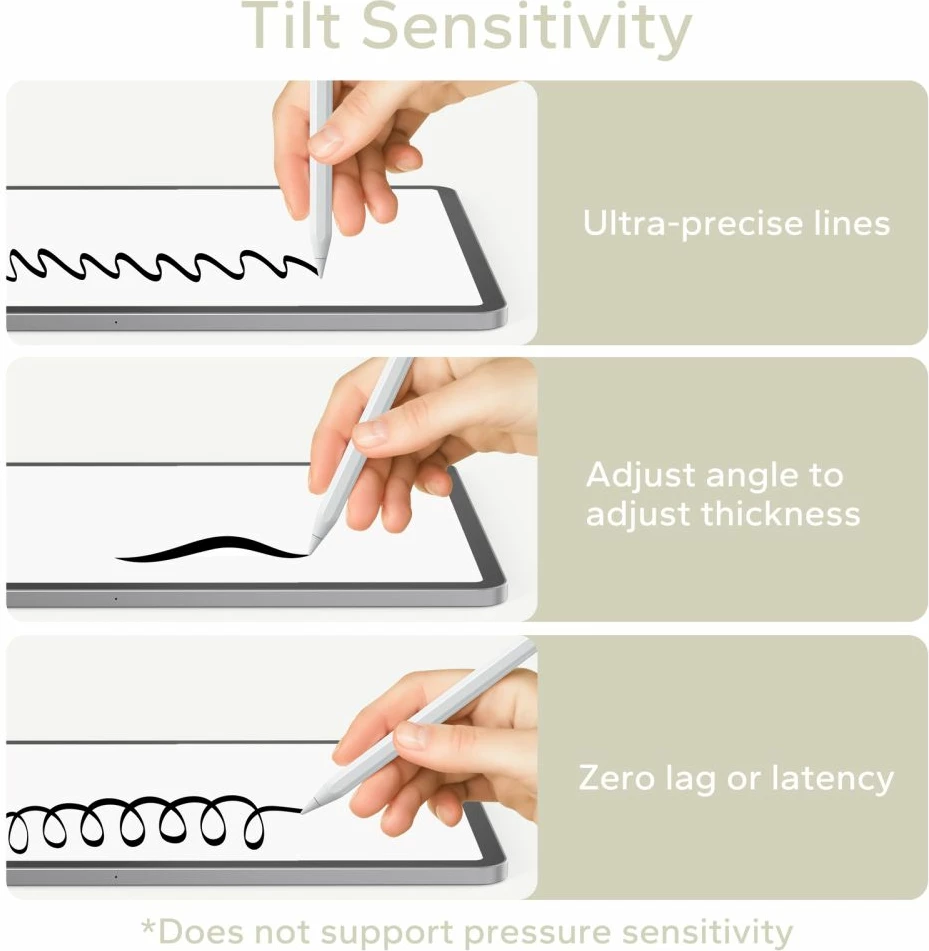 Stilolaps digjital Tech-Protect Digital Magnetic Stylus Pen 3 për iPad, i bardhë