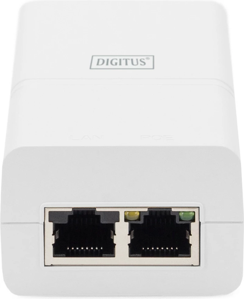 Injektor PoE Gigabit Digitus 802.3at 30W, i bardhë