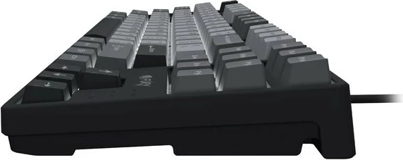 Tastierë mekanike Fury Kanabo K2, 87 taste, TKL, me dritë të bardhë, ngjyrë zi-gri