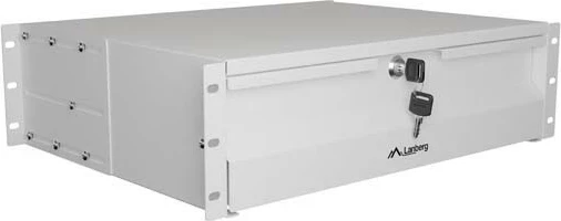 Sirtar për rack 19" LANBERG 3U 360mm, 90kg, me çelës, gri