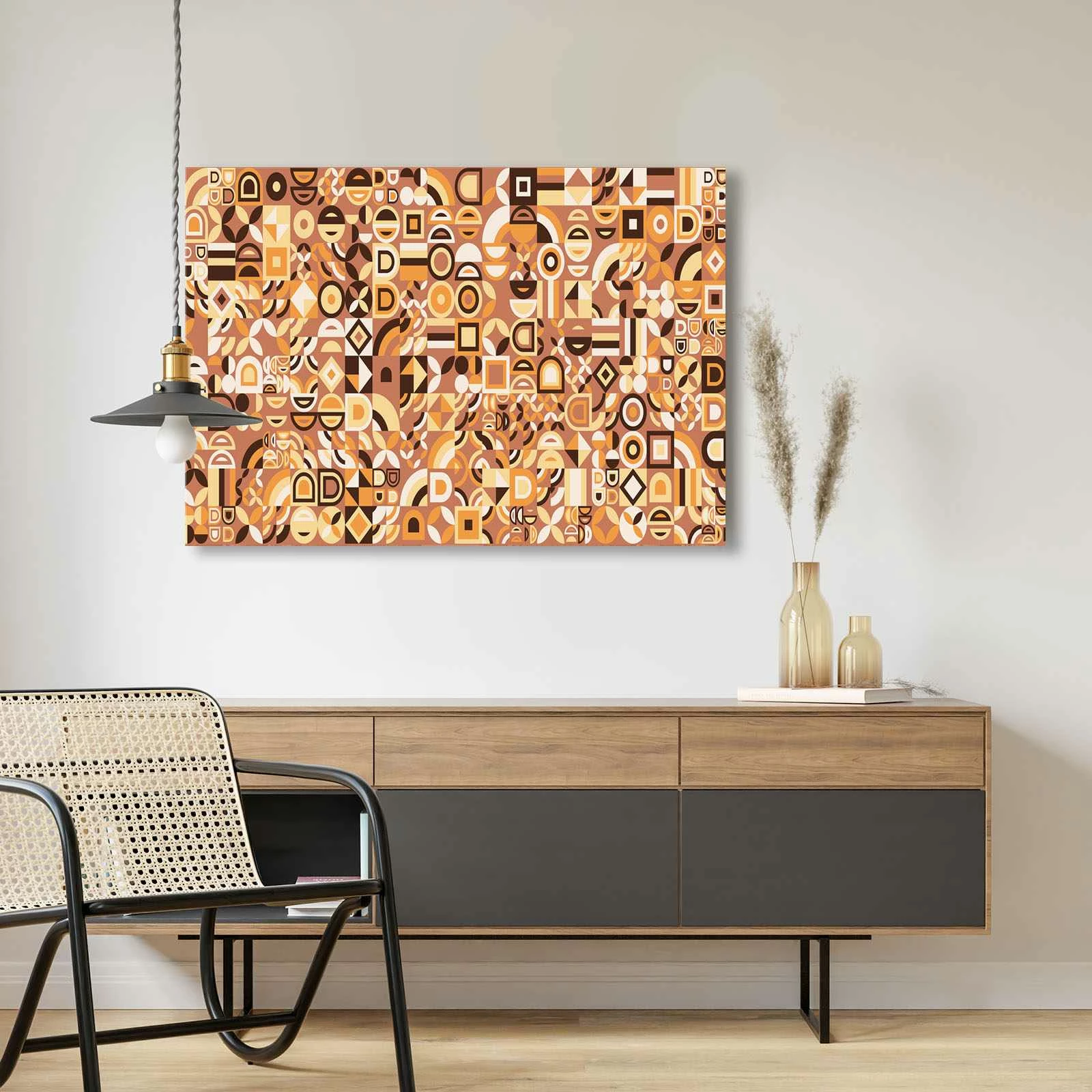 Pikturë dekorative në kanavacë, shumëngjyrëshe, Wallity, 70x100cm, 70100Wabisabi-013