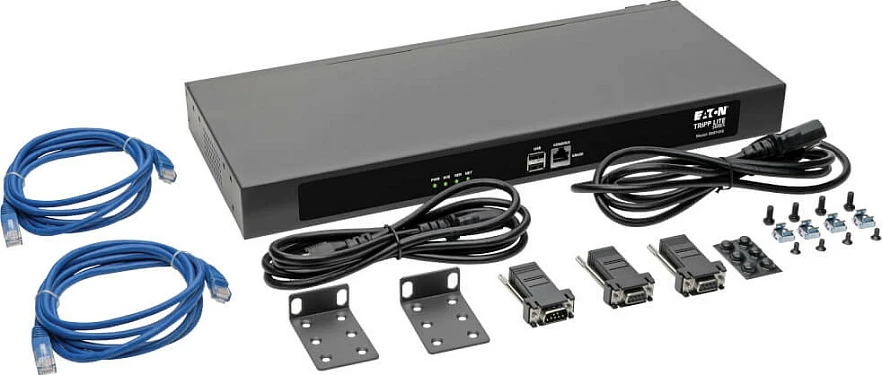 Server konzole serike Eaton Tripp Lite Series 16-Port, 1U Rack/Desktop, 4GB Flash, Dual GbE, 2x USB, i zi
