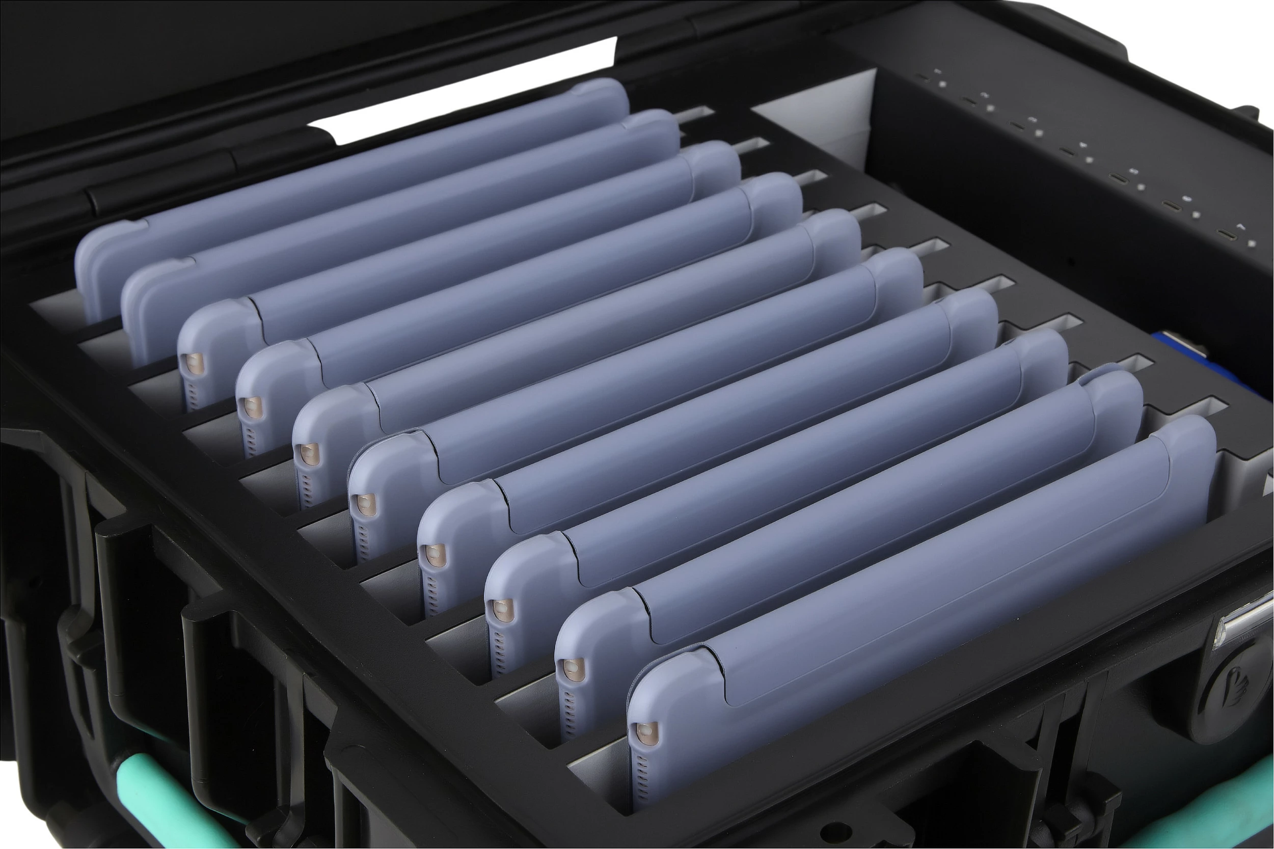 Valixhe karikimi DEQSTER KT10C 2Gen, 10x USB-A + 10x USB-C, fast charging, e zezë