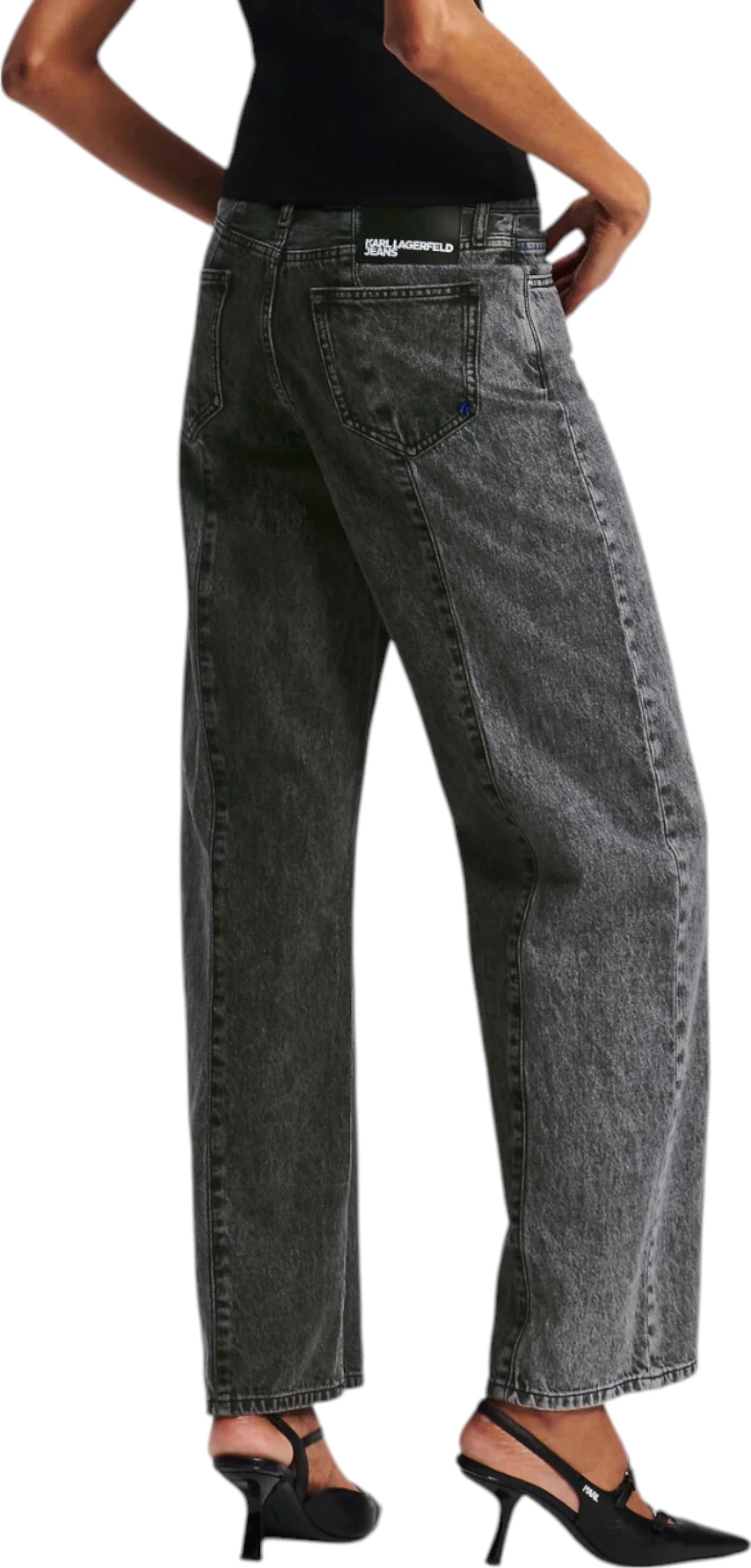 Xhinse për femra Karl Lagerfeld Jeans KLJ MR Relaxed Bloked Denim A3W10070, të zeza [Madhësia: 28/32]