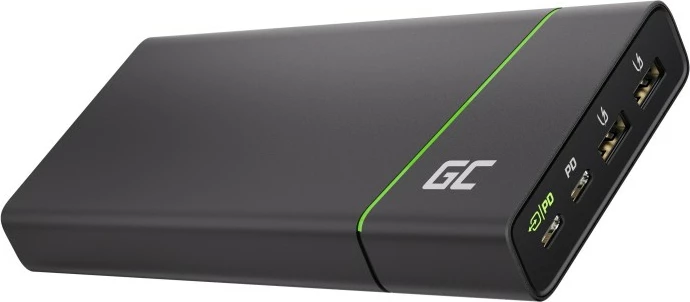 Powerbank Green Cell PowerPlay Ultra PBGC04, 26800mAh, Zi/Argjend