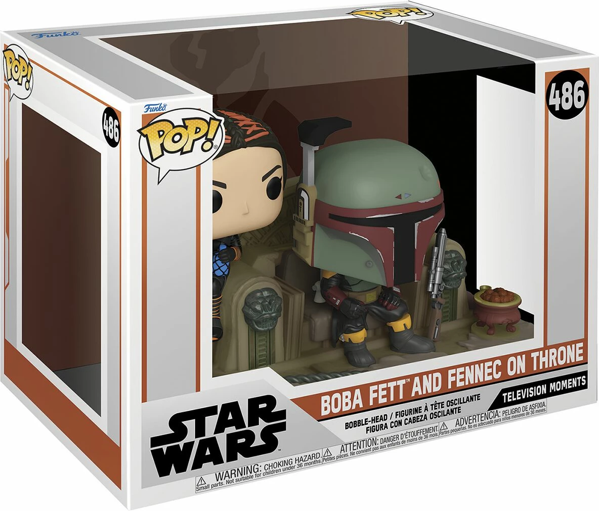 Figurinë koleksionuese Funko Pop Moment Star Wars The Mandalorian Boba Fett & Fennec Shand
