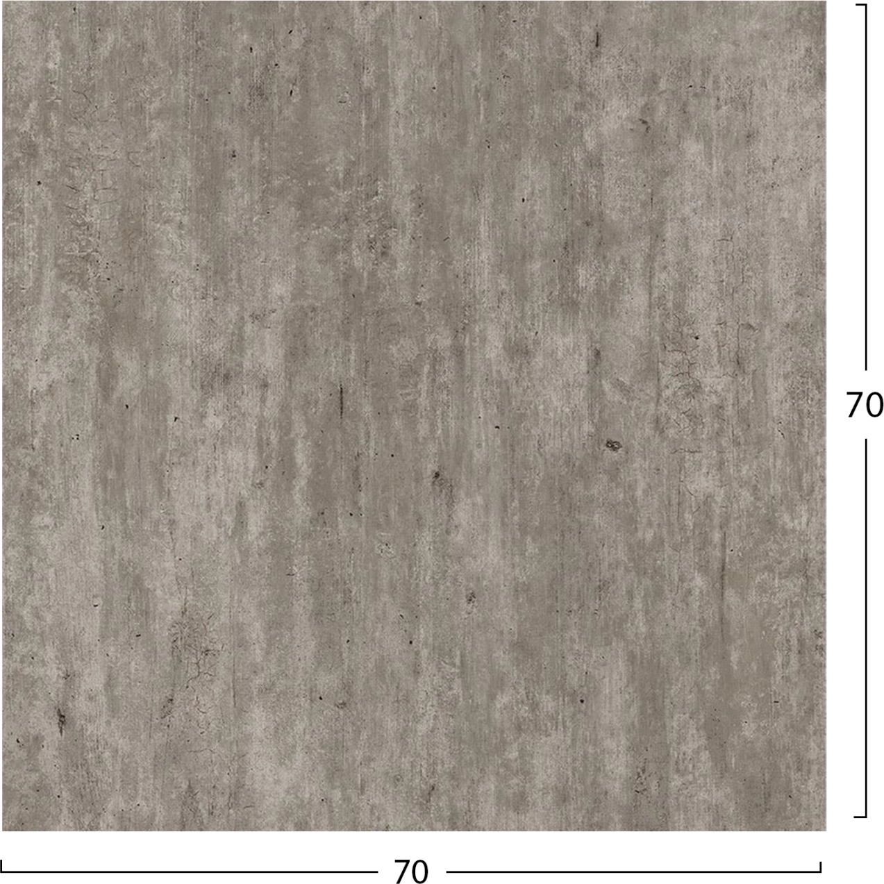 Sipërfaqe tavoline katrore HPL, ngjyrë beton, FH5838.37, 70x70cm, set prej 2 copësh