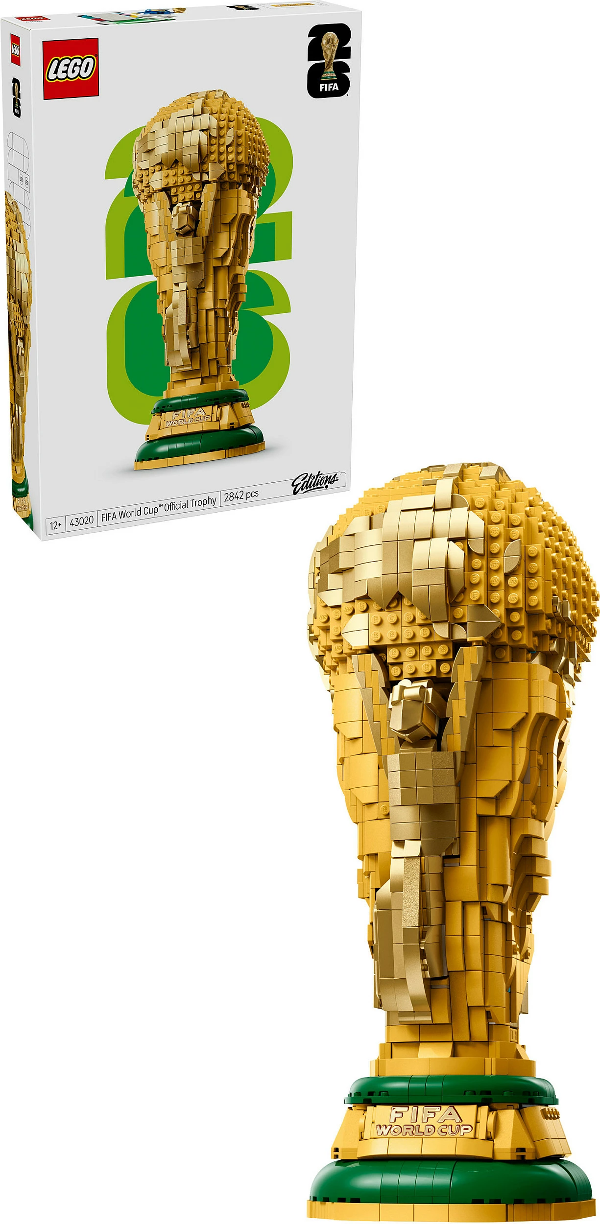 Set ndërtimi LEGO FIFA World Cup Official Trophy 43020, 2842 copë, shumëngjyrësh