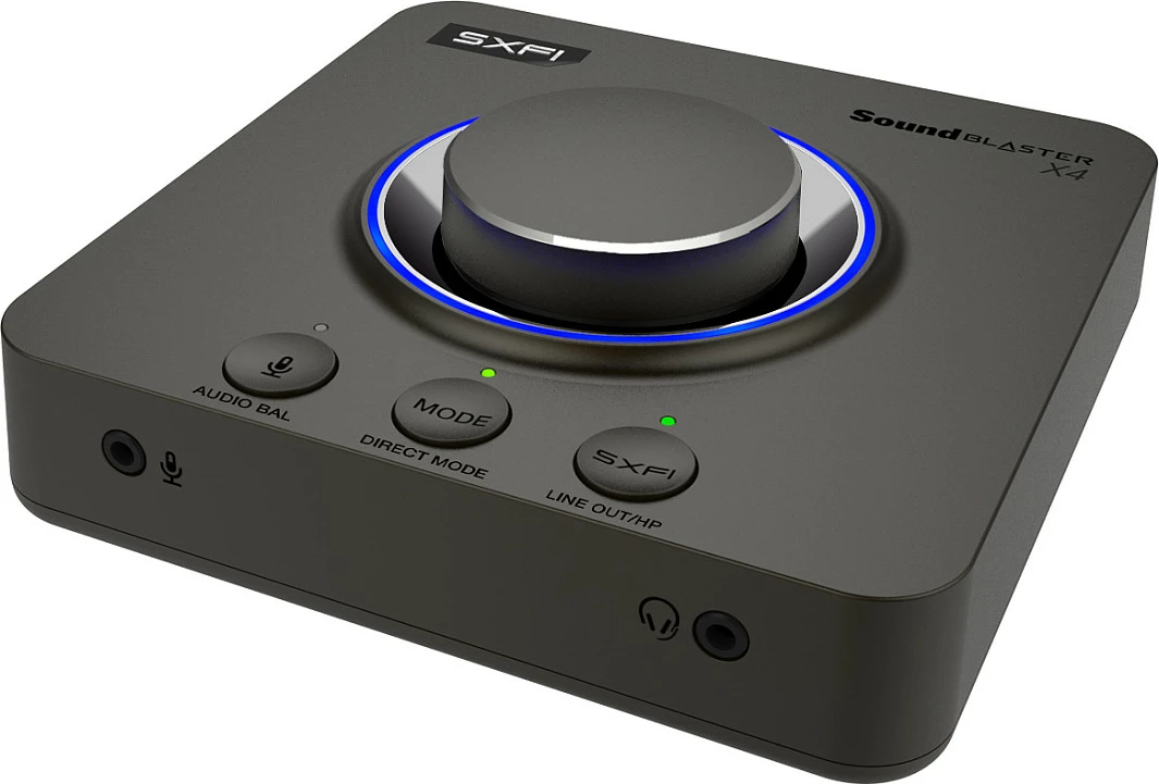 Kartë zëri Creative Sound Blaster X4, USB, 7.1, 24-bit, e zezë