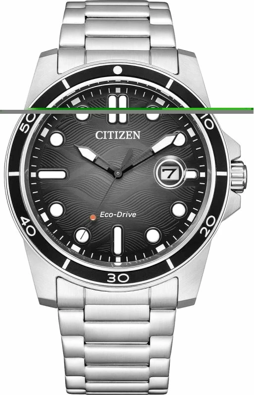 Orë dore meshkuj CITIZEN Marine Sporty Eco-Drive AW1816-89E, argjend