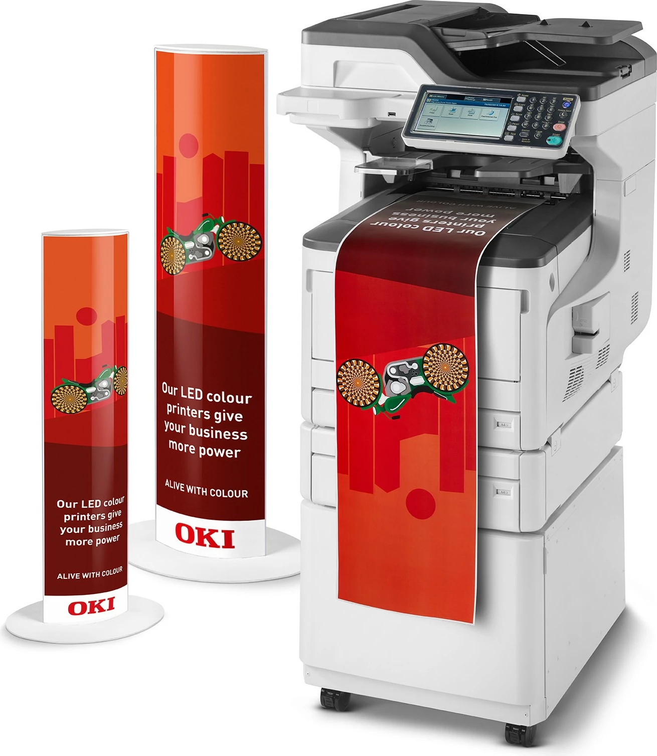 Printer multifunksional OKI MC853dnct, A3, touchscreen, rrjet, ngjyrë