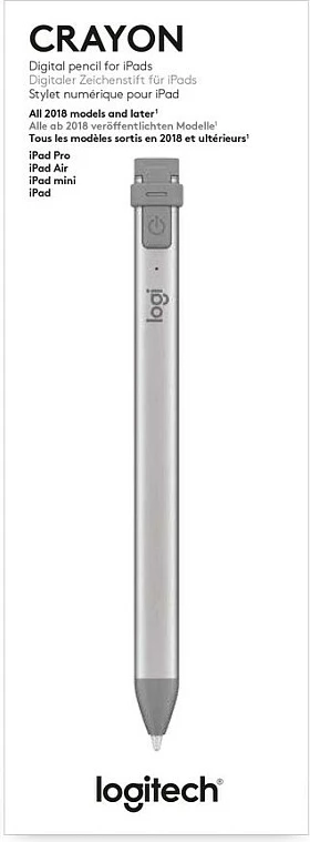 Laps digjital Logitech Crayon, Tablet, Apple, Gri