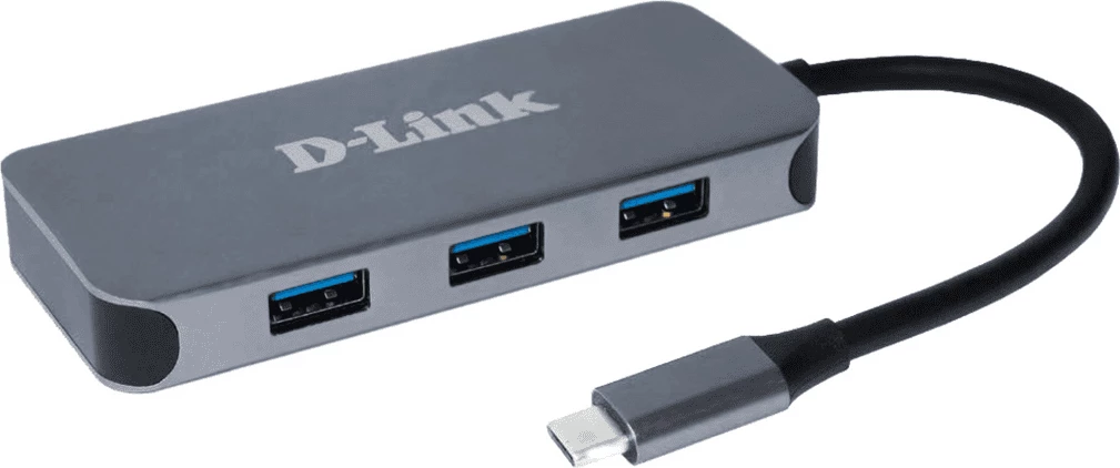 Stacion dokimi USB-C, D-Link DUB-2335, 3x USB-A 3.0, gri