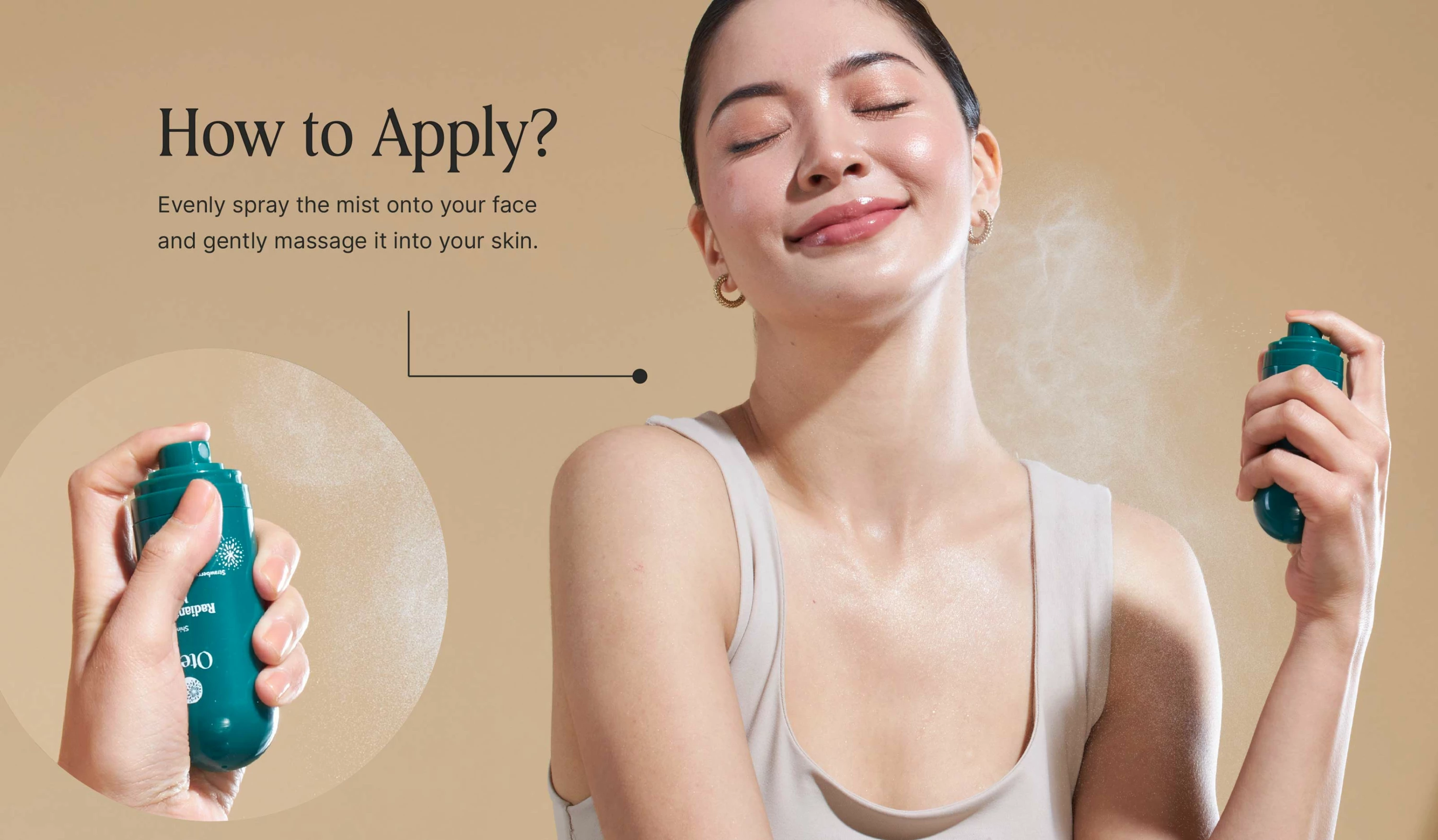 Sprej për trup Oteria Radiant Kiwi Mist, 30ml