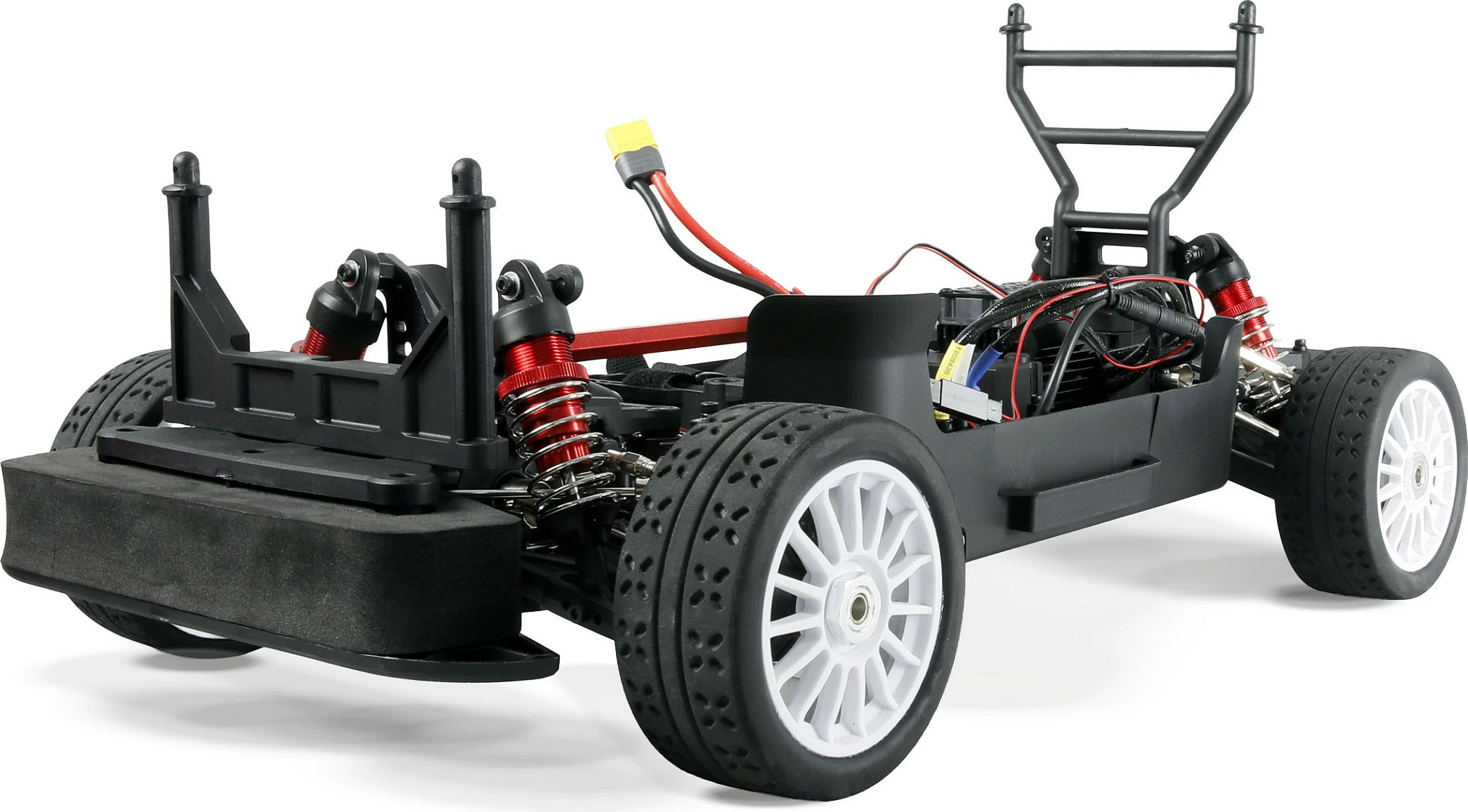 Makinë RC AMEWI Citroën C3 WRC 1:7, 4WD, brushless, 2.4GHz, drita, zi/kuqe/bardhë