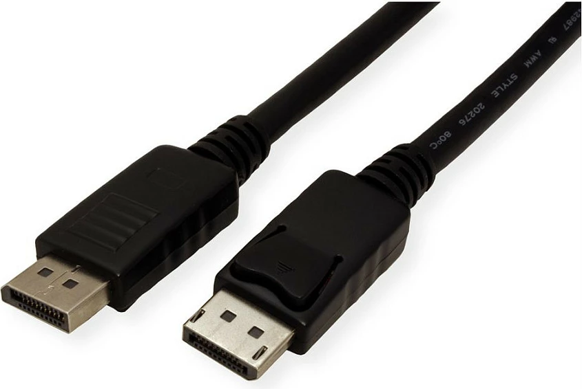 Kabllo DisplayPort VALUE DP KABELDP10M, 10 m, DP 1.2, 4K 60Hz, e zezë