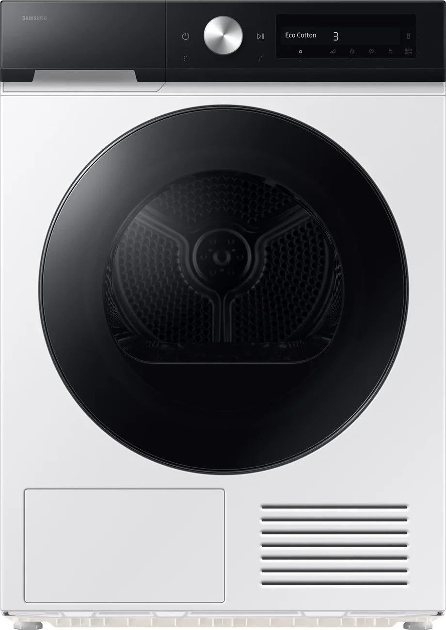 Tharëse rrobash, Samsung, DV90DB7845GEU4, 9 kg, Heat Pump, Klasa A, AI Control, Wi‑Fi, BESPOKE, e bardhë